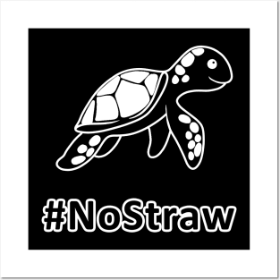 Turtle - No Straw Posters and Art